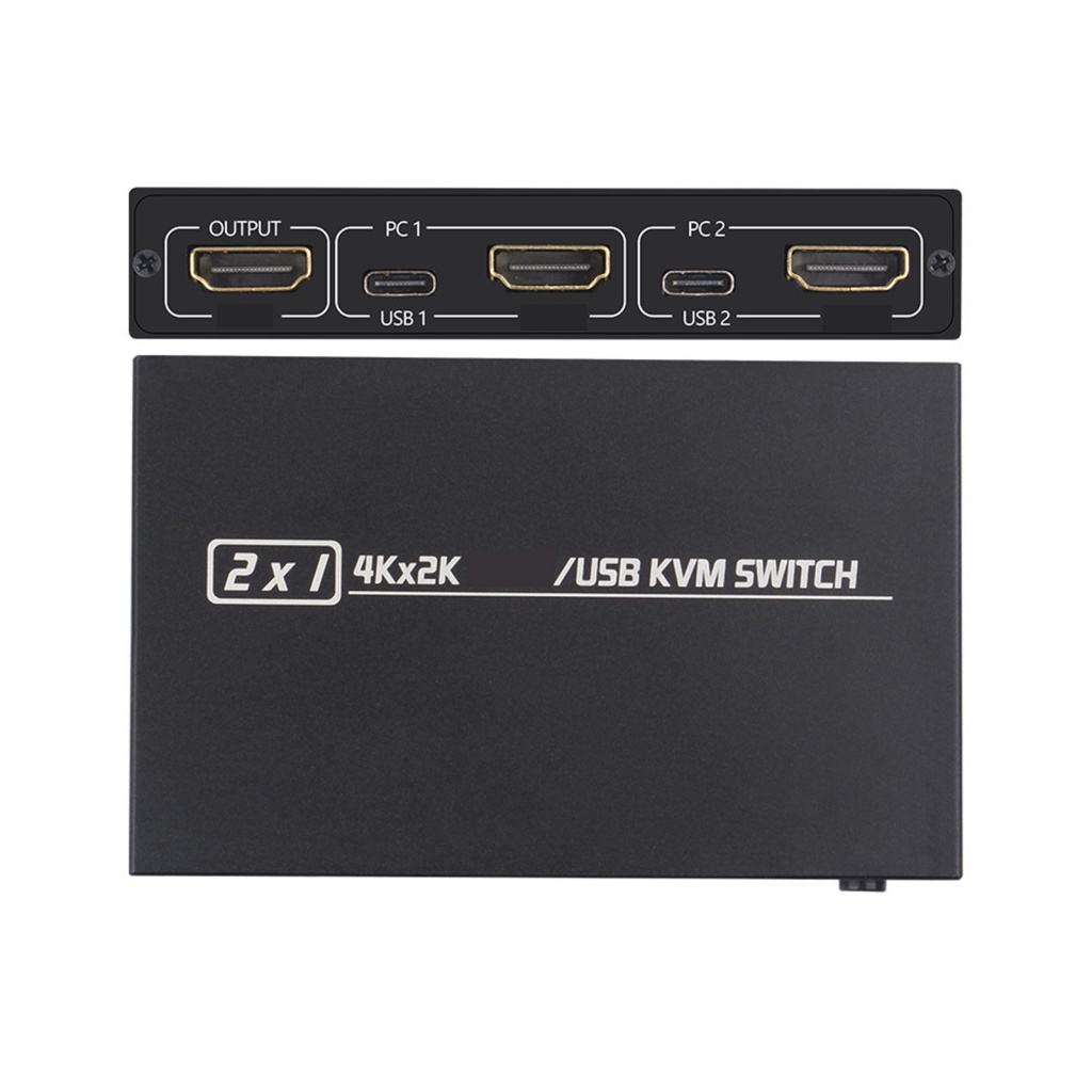 Hộp Công Tắc Chuyển Đổi 2 Trong 1 USB HDMI KVM Hình Hoa Hướng Dương
