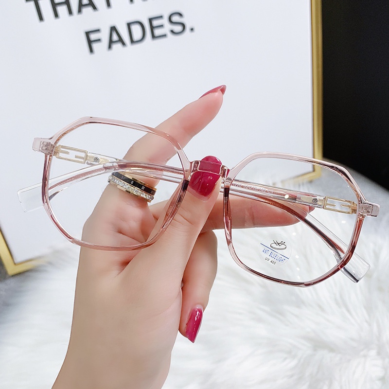 Mắt Kính Gọng Đa Giác Chống Ánh Sáng Xanh Thời Trang Mới Cho Nam Và Nữ