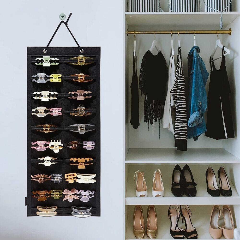 Giá Đỡ Trưng Bày Băng Đô Cài Tóc Gắn Tường Bằng Vải Nỉ