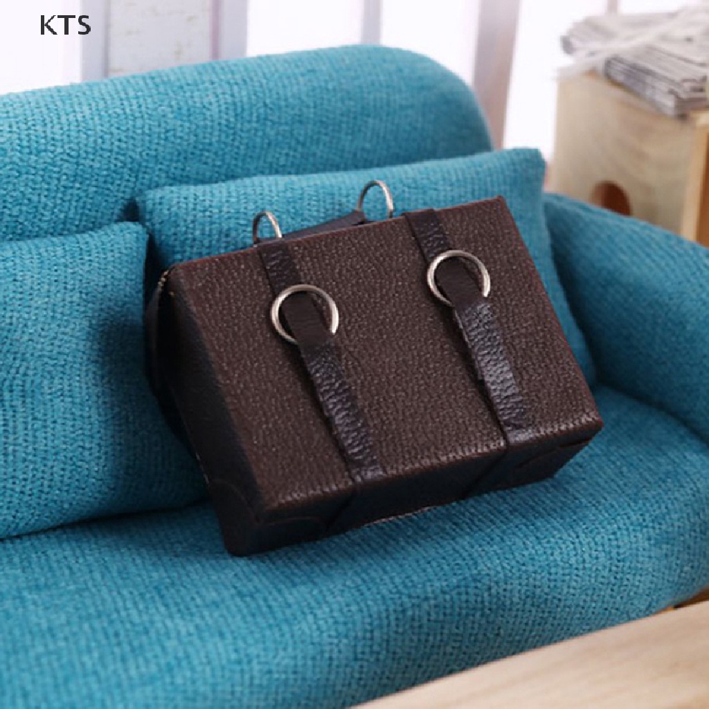 Va Li Giả Da Thời Trang Vintage Tỉ Lệ 1: 12 Trang Trí Nhà Búp Bê