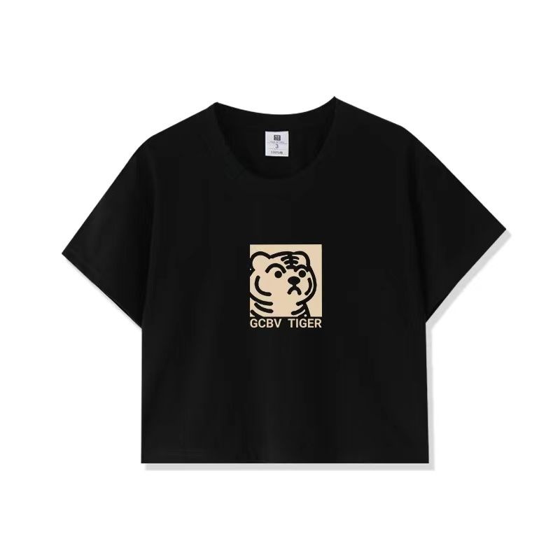 COZOK Áo Thun Ngắn Tay Dáng Ôm In Họa Tiết Thời Trang