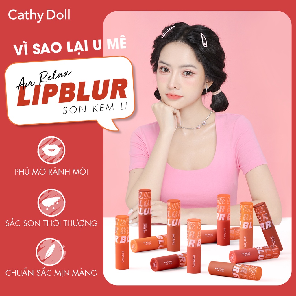 Son Kem Lì Cathy Doll Air Relax Lip Blur 3.5 g