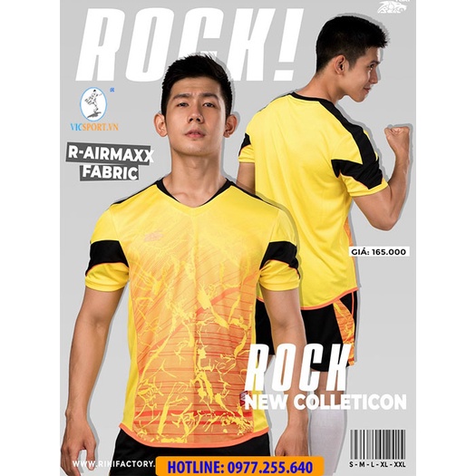 Quần Áo Thương Hiệu RIKI ROCK Chất Lượng Cao Cấp, Áo Đá Bóng Không Logo - Vicsport