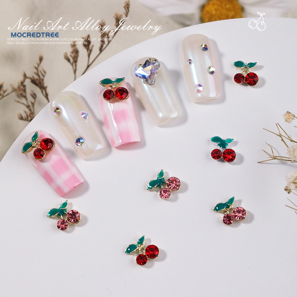 MT♚ Set 10 Phụ Kiện Kim Loại 3D Trang Trí Móng Tay Chống Rơi