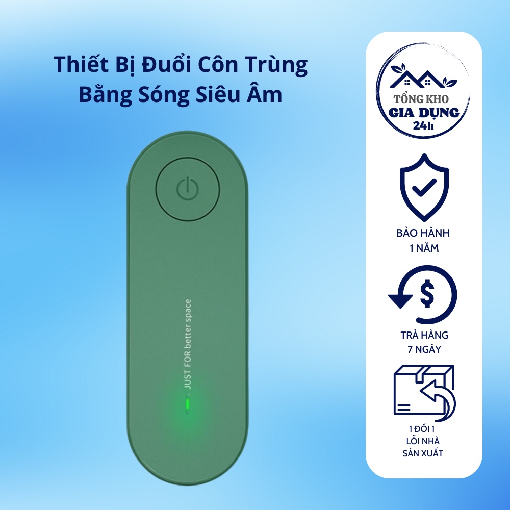 Thiết Bị Đuổi Côn Trùng Bằng Sóng Siêu Âm - Máy Đuổi Chuột Gián Muỗi Ruồi Kiến Thế Hệ Mới
