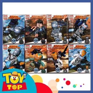 [Một con] Đồ chơi lắp ráp Marvel mini nhân vật Ironman giáp người sắt Iron Man xếp hình DLP9093 / PRCK 64031