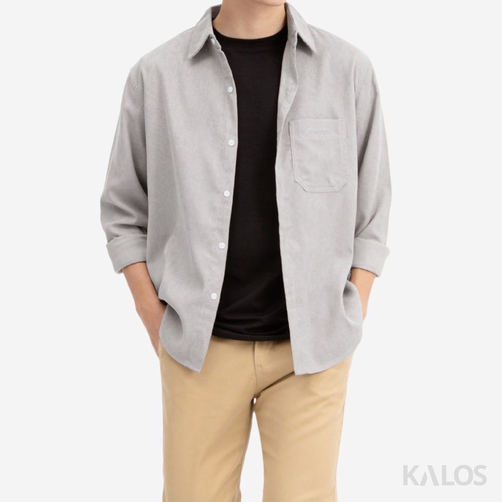 Áo sơ mi nhung tăm dài tay cao cấp chất vải mềm mịn form Hàn Quốc phong cách trẻ trung thời trang