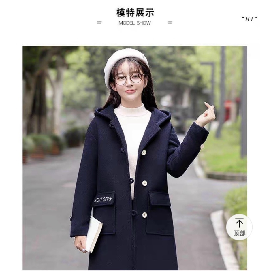 ÁO KHOÁC NỈ NỮ KIỂU DÁNG MANGTO DÁNG DÀI VỪA PHỐI NÚT TÚI HỘP CHO CÁC CHỊ EM THẢ DÁNG UTNG FUSTBCOOL  SHOP HHP FASHION