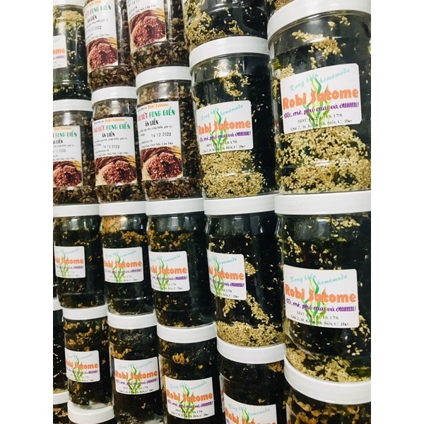 RONG BIỂN SẤY TỎI/MÈ/PHOMAI/TỎI ỚT/TỎI MÈ