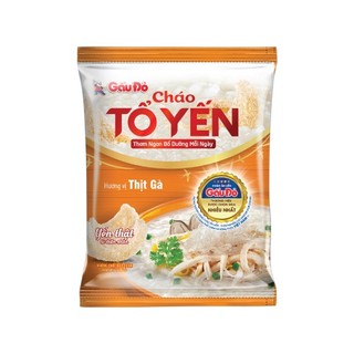 Cháo tổ yến gấu đỏ vị thịt gà thùng 30 gói