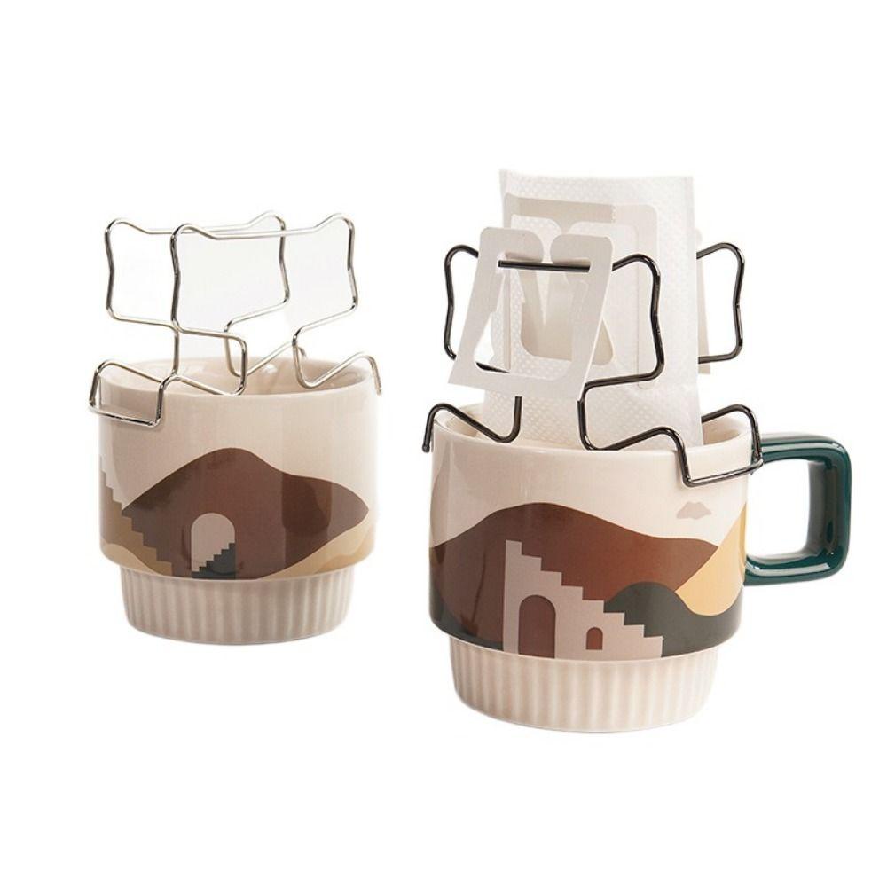 Giá Đỡ Bộ Lọc Cà Phê Bằng Thép Không Gỉ Có Thể Tái Sử Dụng Cho Đi Du Lịch / Dã Ngoại