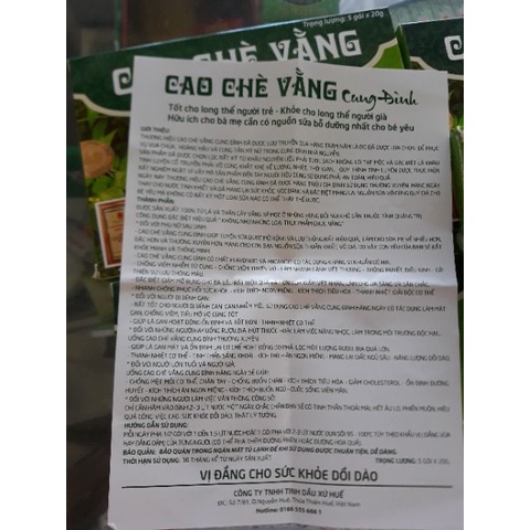 Cao Chè Vằng Lợi Sữa Cung Đình