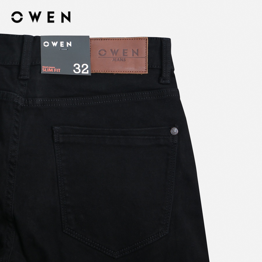 OWEN - Quần jean Slim Fit Đen - QJS230157