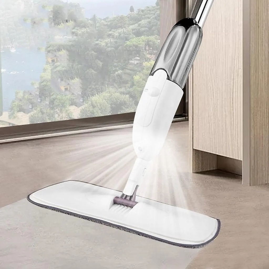 Cây Lau Nhà Phun Sương Thông Minh - Chổi Lau Nhà 360 Độ Có Bình Xịt Phun Sương Tiện Lợi Sử Dụng