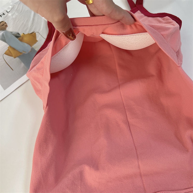 Áo Hai Dây Có Mút Đệm Ngực Thời Trang Trẻ Trung Cho Nữ