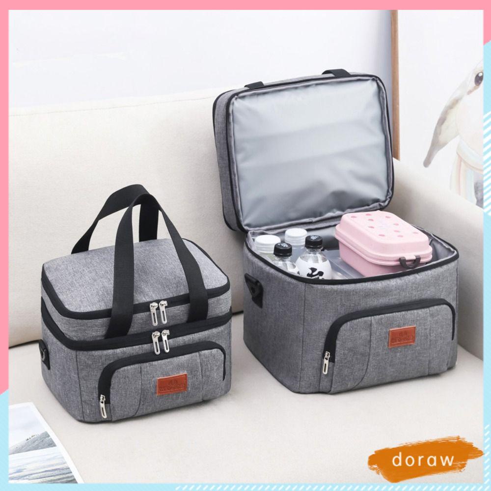 Túi Đựng Hộp Cơm Giữ Nhiệt Chống Thấm Nước Dung Tích 10L / 20L Tiện Dụng Mang Theo Du Lịch