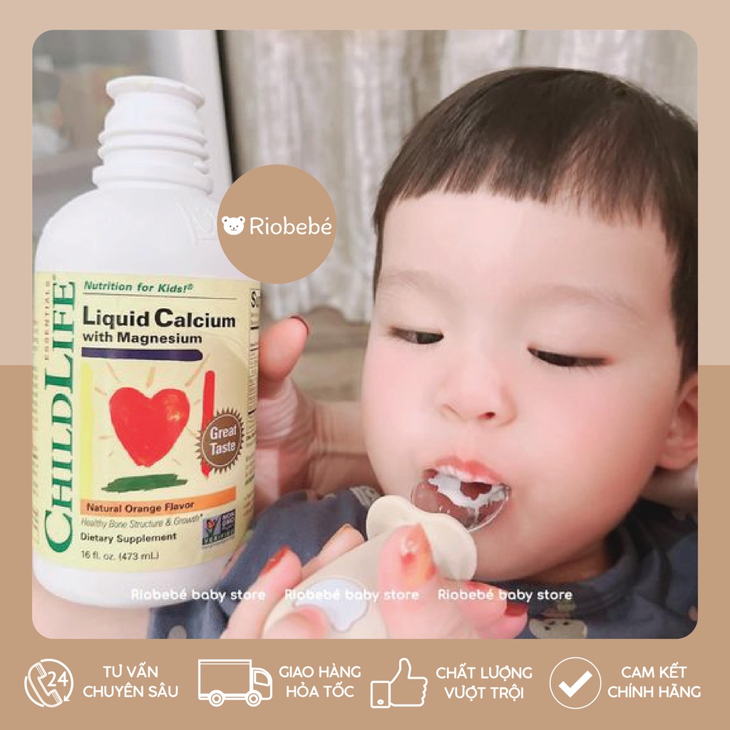 Canxi sữa Childlife cho bé từ 6 tháng trở lên (6M+) [Hàng Air - Nội địa Mỹ]
