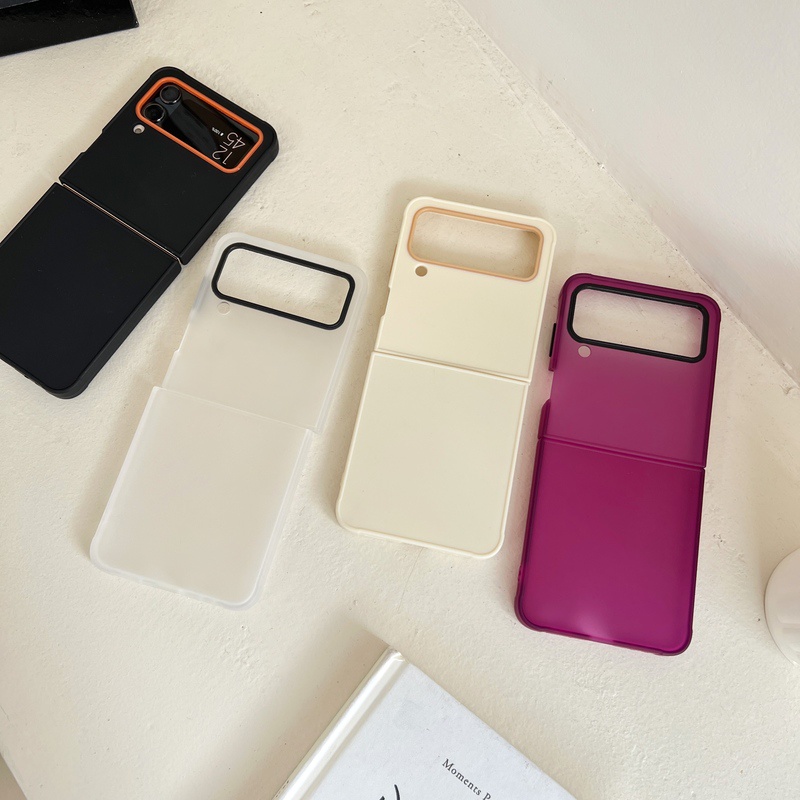 Ốp Điện Thoại Tpu PC Silicon Mềm Trong Suốt Chống Sốc Chống Rơi Cho Samsung Galaxy Z Flip 4 3 4 / 5G