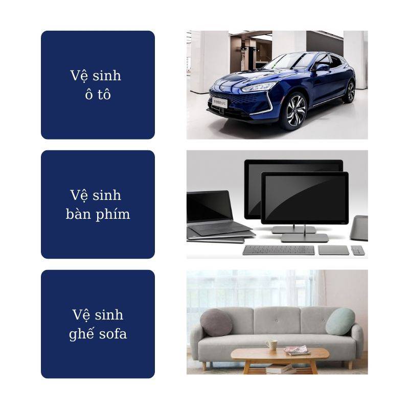 Máy Hút Bụi Xe Hơi Công Suất Lớn Đa Năng Vệ Sinh Các Ngóc Ngách Trong Nhà