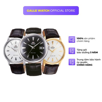 Đồng hồ cơ Orient FAC0000 nam máy automatic mặt kính cong cường lực chống xước dây da đeo tay cao cấp chính hãng