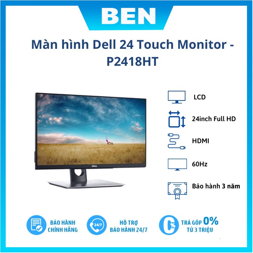 Màn hình Dell 24 Touch Monitor - P2418HT/ Power Cord/ 3Yrs | BigBuy360 - bigbuy360.vn