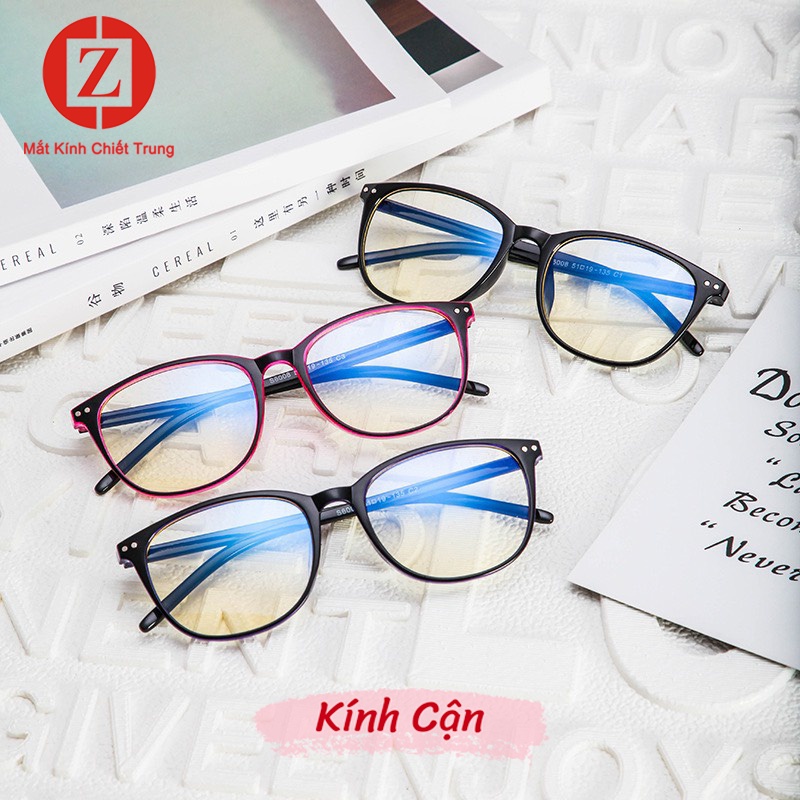 Kính Cận Thị Học Sinh có sẵn độ , màn lọc ánh sáng xanh bảo vệ mắt mã H6008 đủ độ từ -0.00 tới -6.00 độ