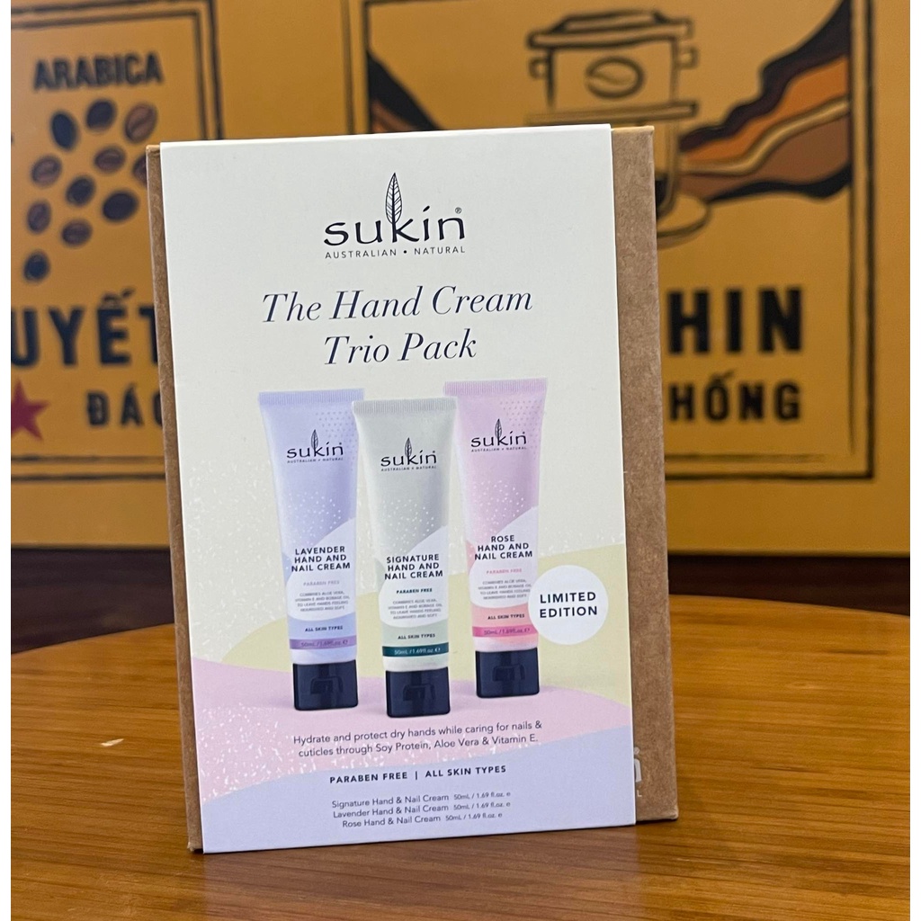 HỘP 3 KEM DƯỠNG DA TAY SUKIN THE HAND CREAM TRIO PACK 150ML