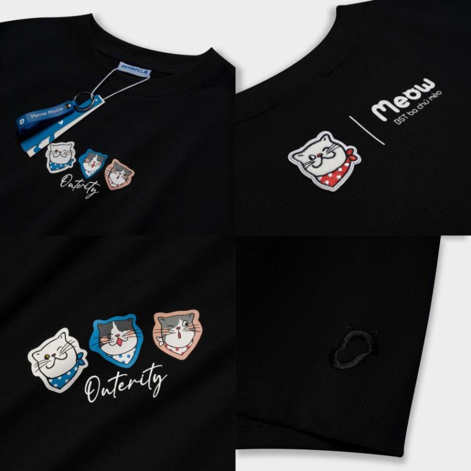 Áo Thun Outerity MeowFam - Meow x Tết Ấm Project Màu Đen/Đỏ/Trắng - ATO1005 2023