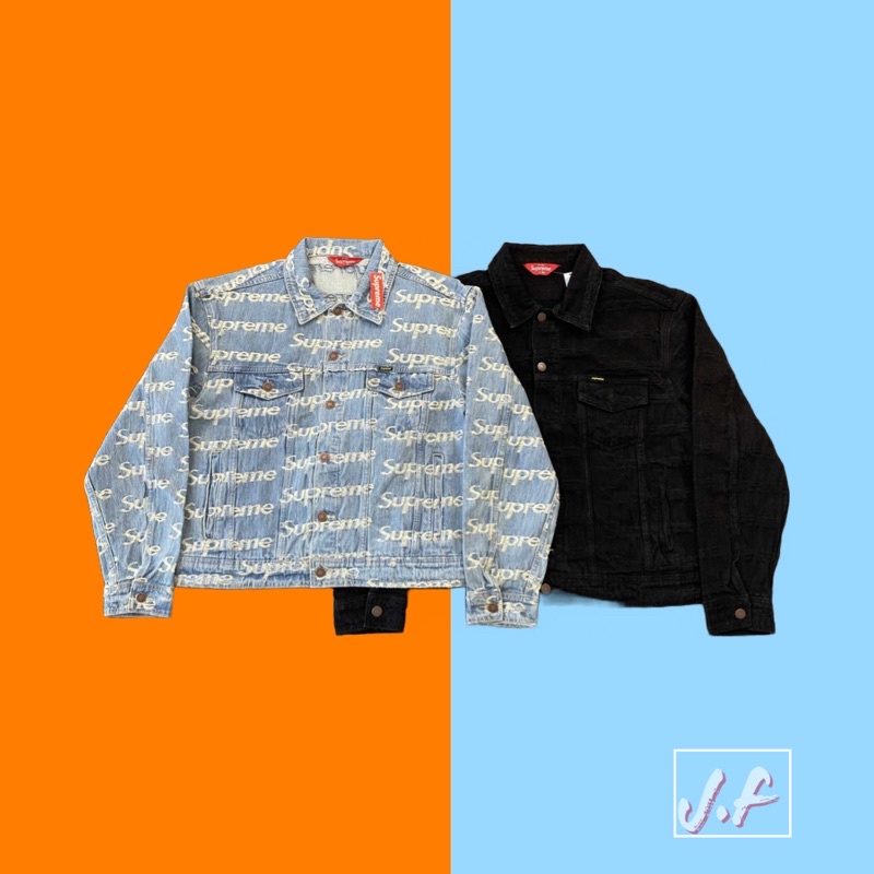 - Áo Khoác Jeans Mùa Hè Supreme Hoạ Tiết Chữ Cho Nam Nữ || Supreme Frayed Logos Denim Trucker Jacket Unisex
