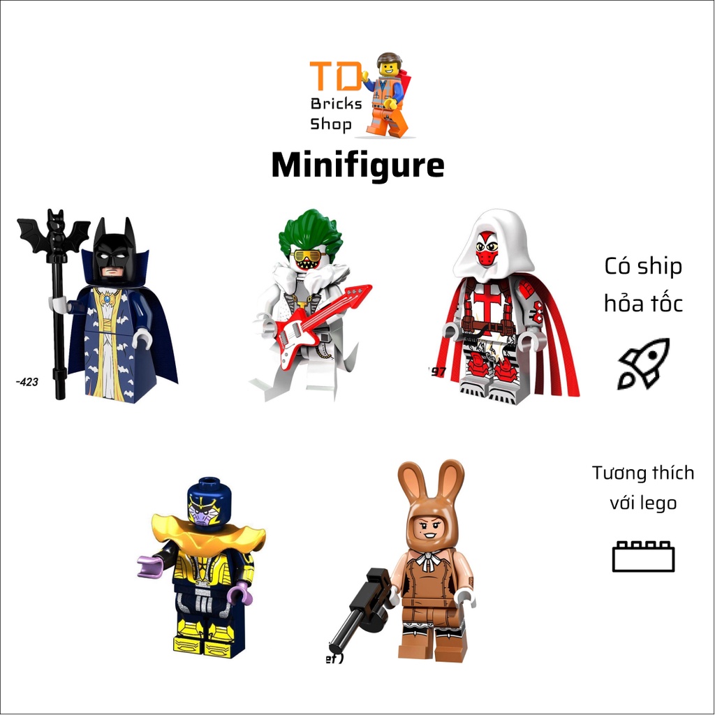 Minifigures, đồ chơi lắp ráp mô hình siêu anh hùng DC Comics tổng hợp PG8056 PG8110 PG8122 PG8033