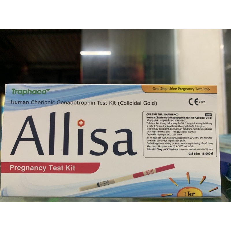 que thử thai Allisa traphaco