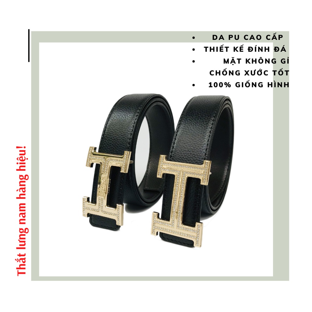 Thắt Lưng Nam Mặt chữ h, Dây Nịt Nam Cao Cấp