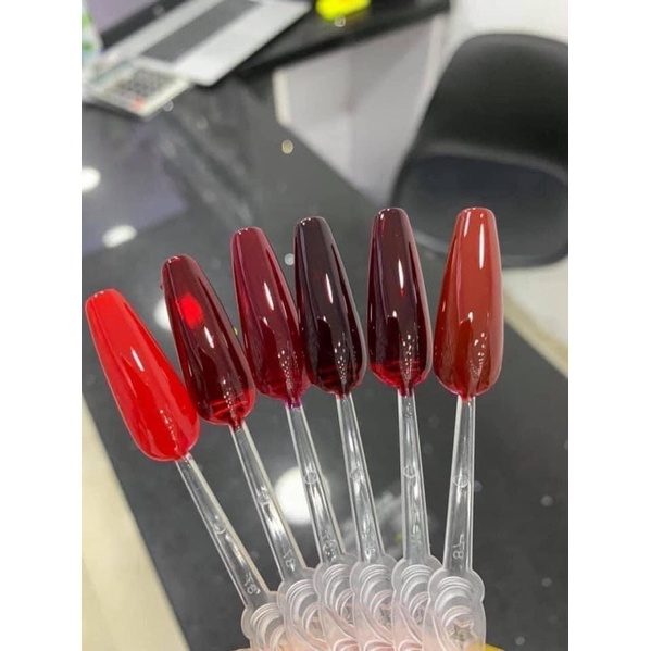 Sơn gel đỏ bóng kính,sơn thạch đỏ cao cấp, sơn thạch maerji