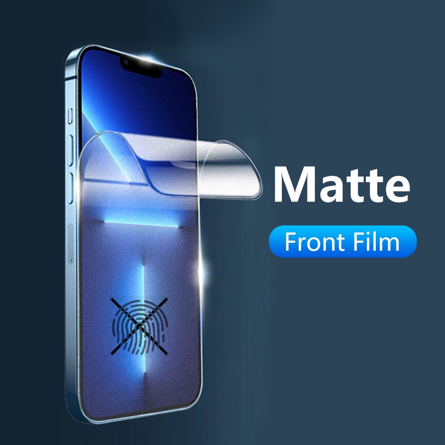 Miếng Dán Bảo Vệ Màn Hình Trước Và Sau Bằng TPU Hydrogel Cho iPhone 13 12 11 14 Pro Max / 14 Plus