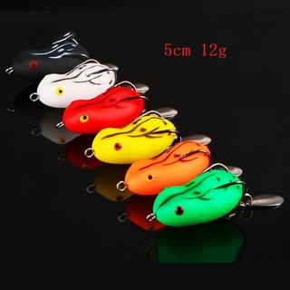 1 mồi câu cá hình ếch giả mềm 5cm 12g