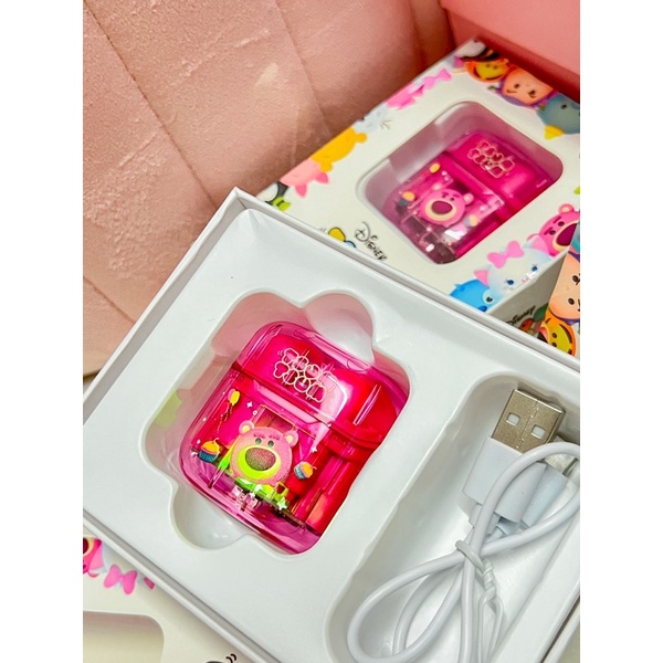 Tai Nghe Bluetooth Tsum Lotso Hồng DB1 x Disney Chính Hãng