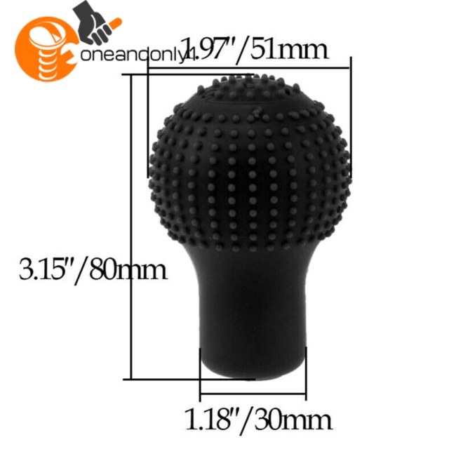 Vỏ Bọc Núm Gạt Cần Gạt Số Xe Hơi Hình Tròn Bằng Silicone Thông Dụng