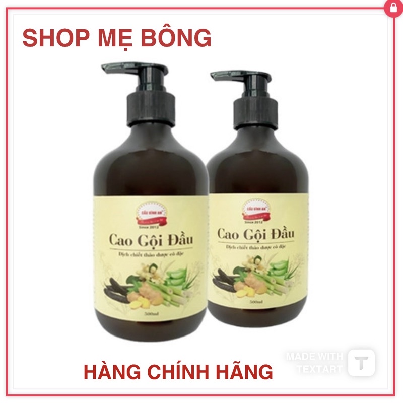 Cao gội đầu bồ kết Cầu Bình An chống rụng tóc kích thích mọc tóc chai 500ml