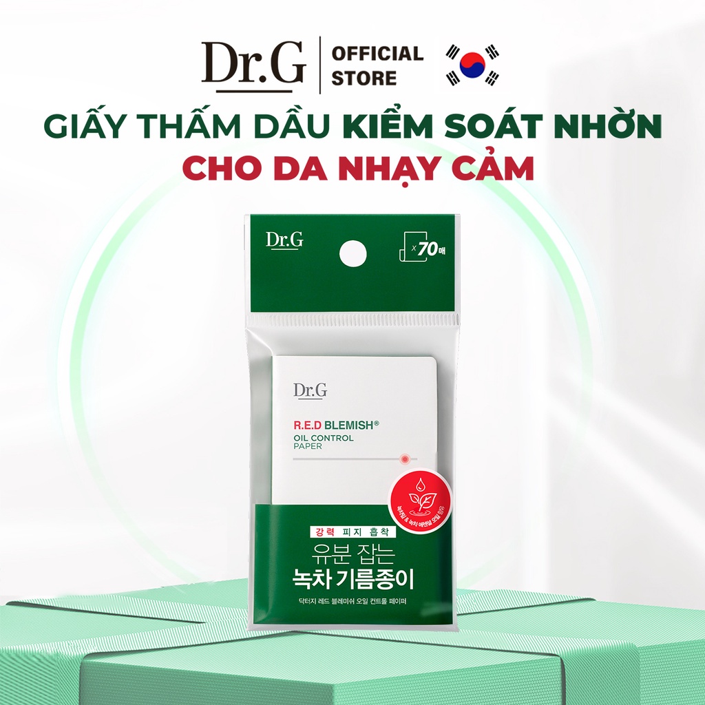 Dr.G Giấy thấm dầu R.E.D Blemish Oil Control Paper 70pcs (70 tờ)