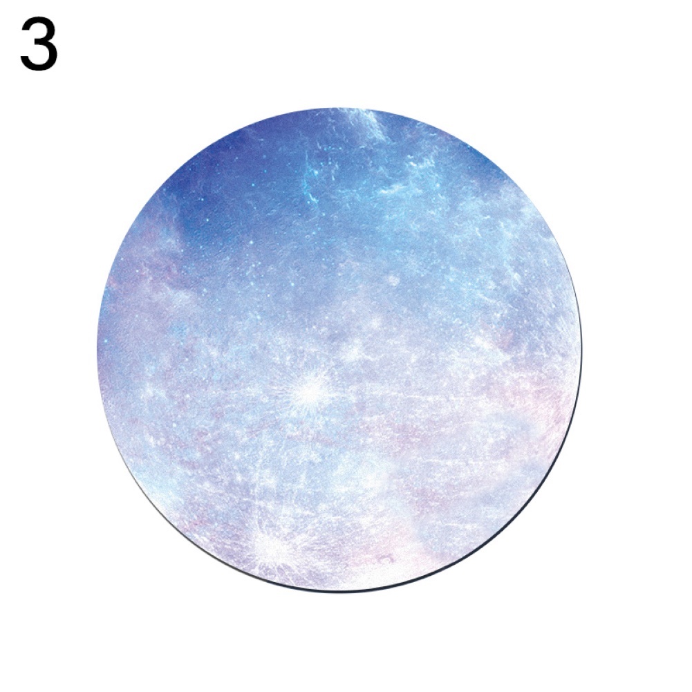 Thảm Lót Chuột Cao Su Chống Trượt Hình Tròn In Hình Hoa Hướng Dương