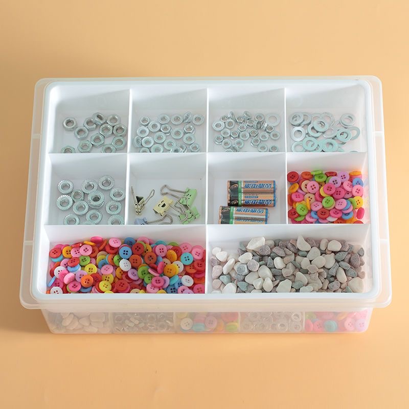 Hộp Đựng Đồ Chơi Lego Nhiều Ngăn Trong Suốt Tiện Dụng