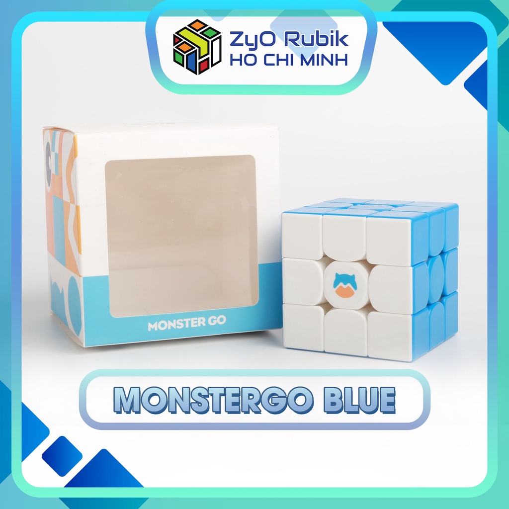 [3x3] Rubik Gan Monster Go Cloud Blue - Đồ chơi trí tuệ - Zyo Rubik Hồ Chí Minh