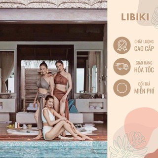Set bikini 2 chi tiết lệch vai dáng nữ thần Hy Lạp