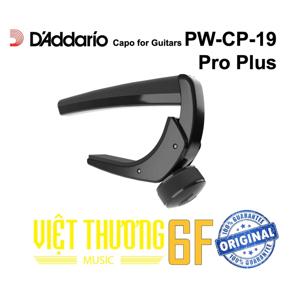 CAPO dành cho Đàn Guitar Điện, Acoustic và Classical D'addario PW-CP-19 Pro Plus