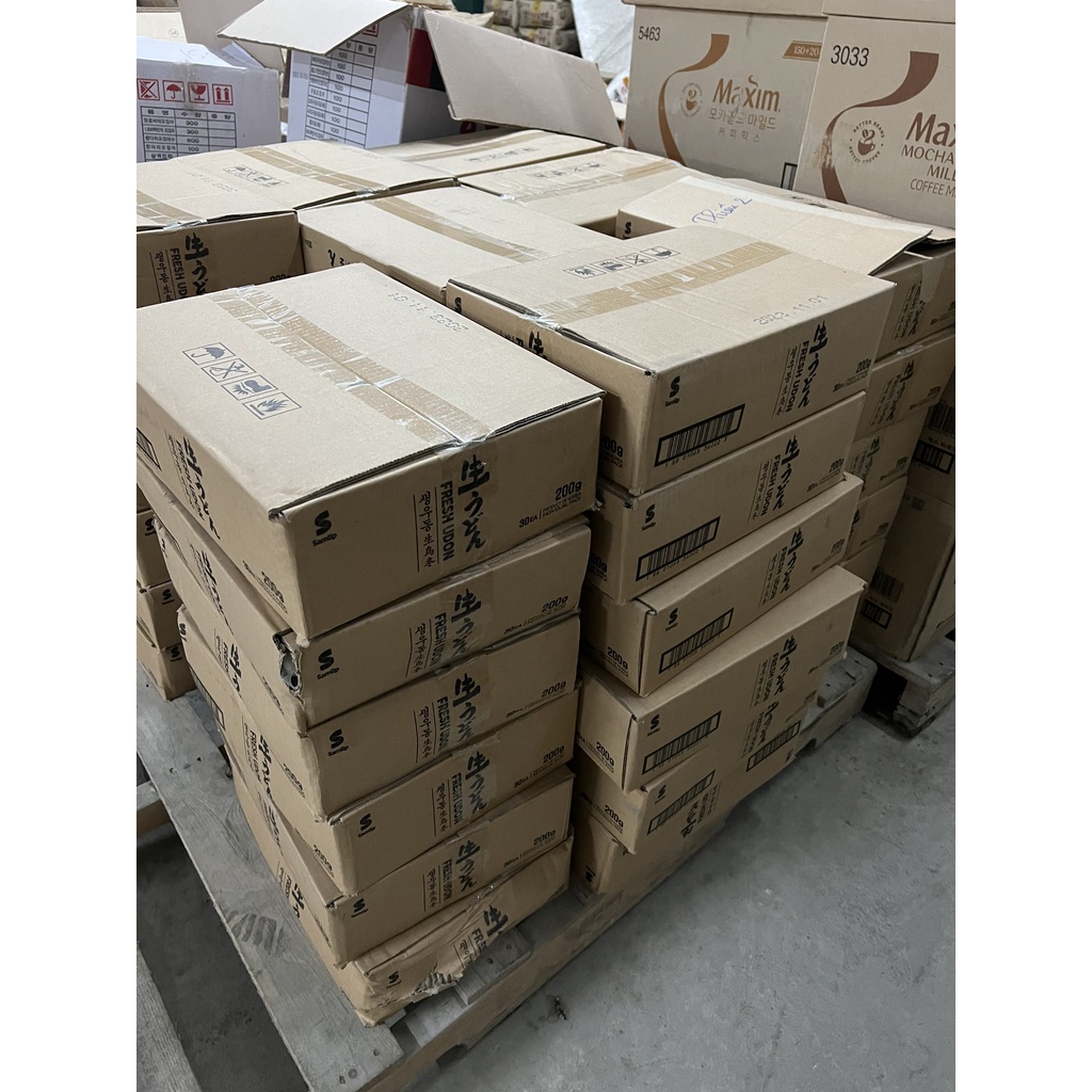 Thùng 30 Gói Mì Udon Tươi Samlip Hàn Quốc (200 gam / gói)