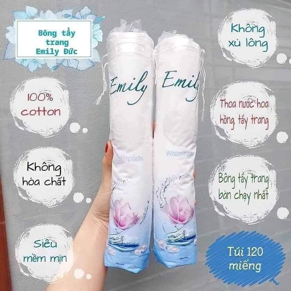 Bông tẩy trang Emily 120 miếng Đức
