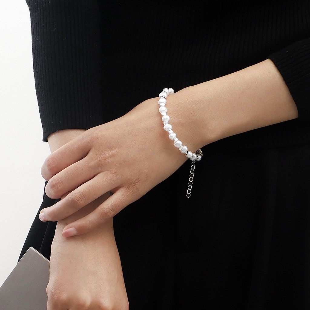 Vòng Tay Mạ Bạc Sang Trọng Thiết Kế Cổ Điển Cho Nữ