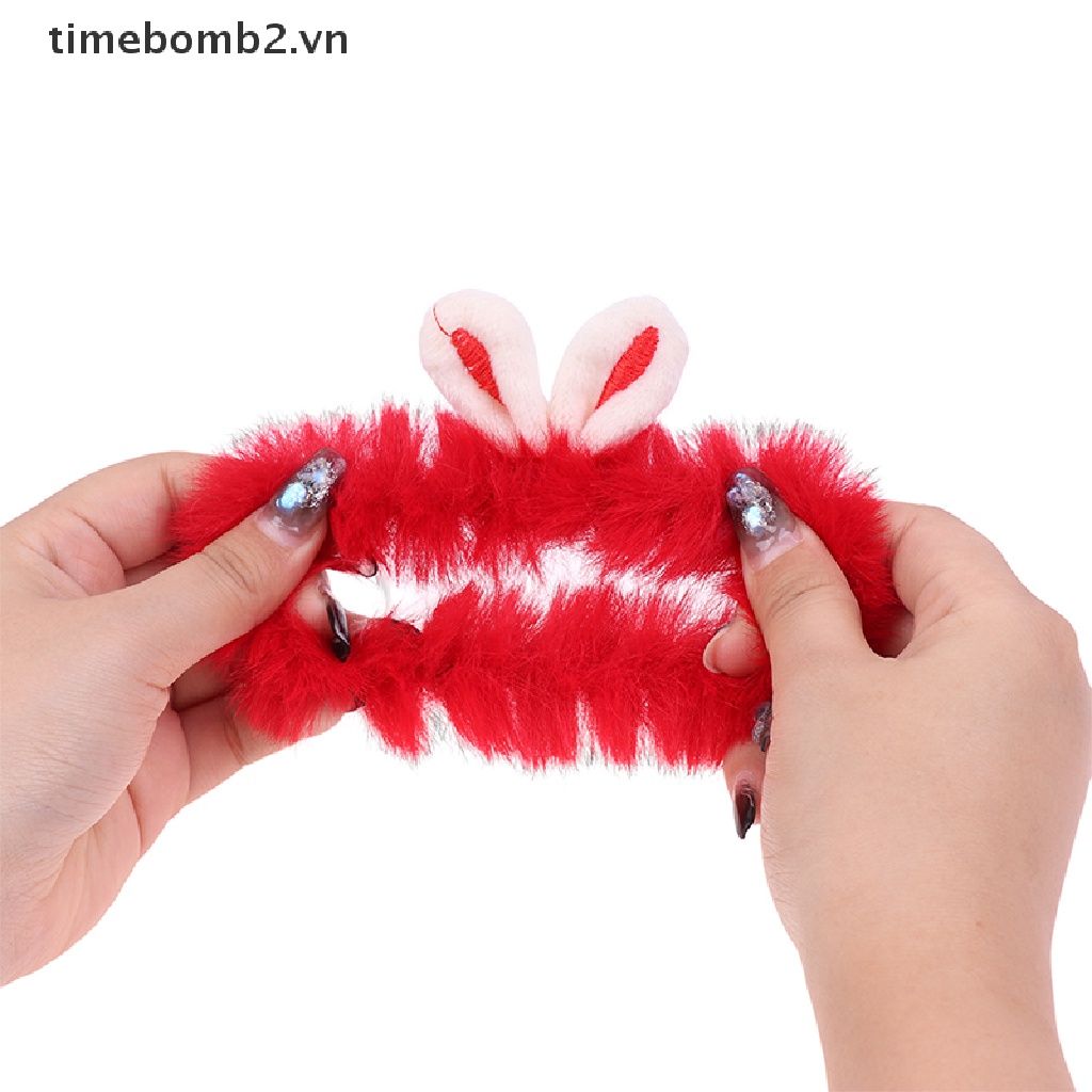 Dây Cột Tóc Co Giãn Hình Tai Thỏ Màu Sắc Ngọt Ngào Cho Nữ