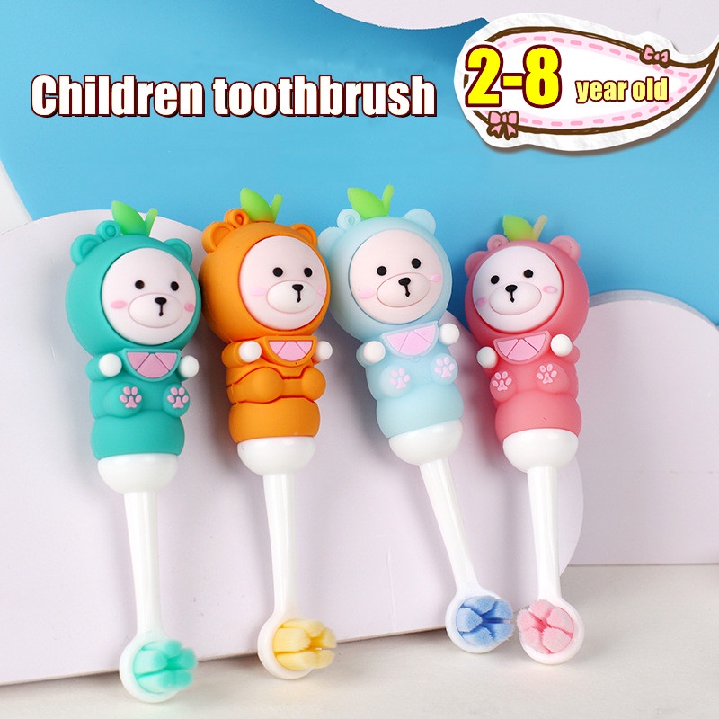 Bàn Chải Đánh Răng Bằng Silicon Nano Siêu Mềm Hình Chữ U Cho Bé 2-6 Tuổi