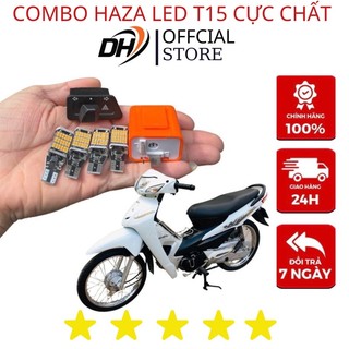 Combo haza xi nhan chớp nháy 4 bóng cảnh báo,lắp đặt wave 50/100/110cc